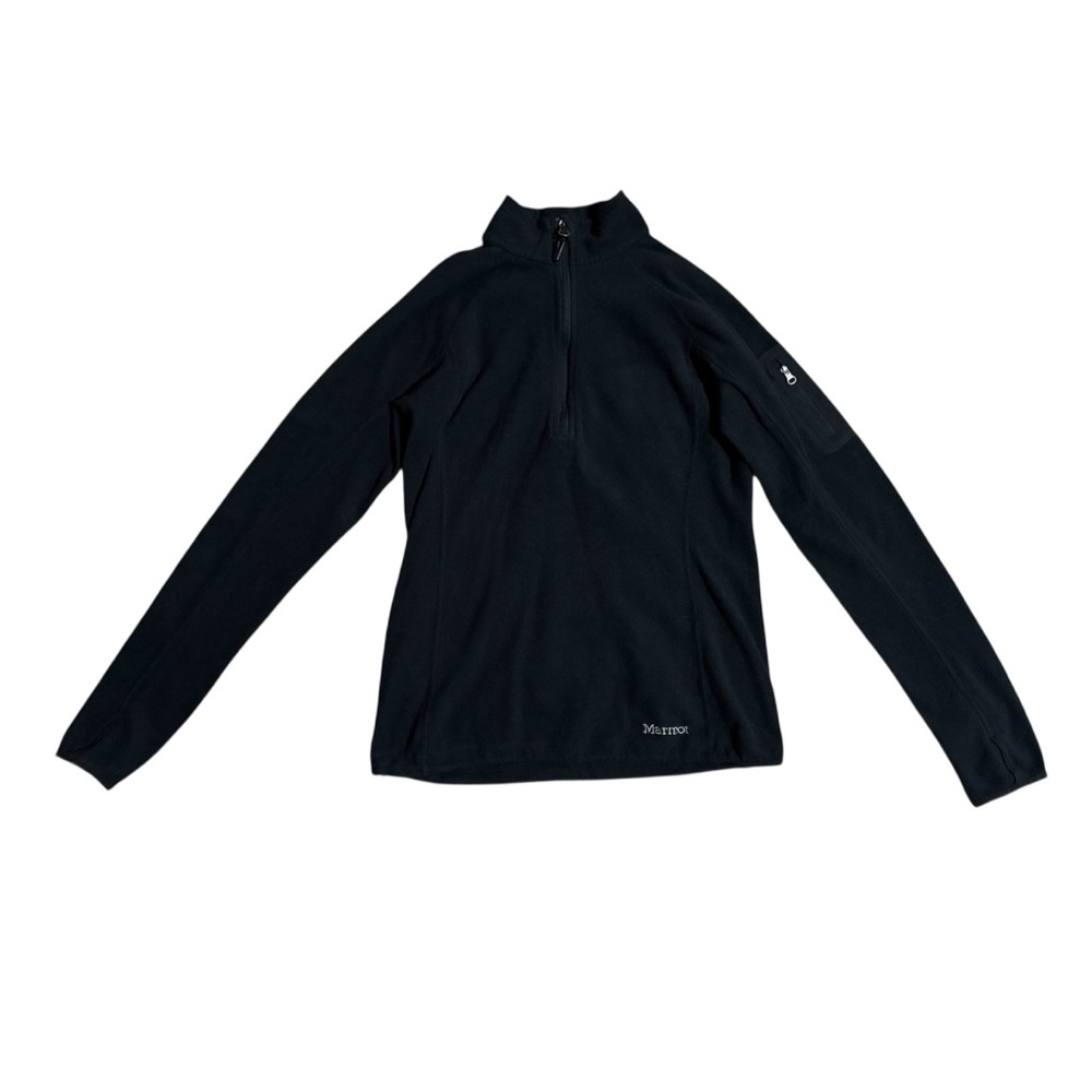 Marmot Black Quarter Fleece Pullover Sweater